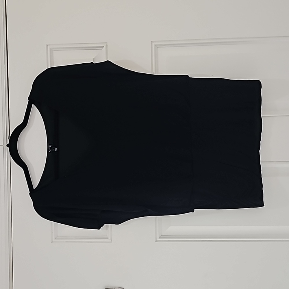Apt. 9 Size Large Black Shirt Split Sleeve